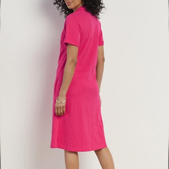 Soft Surroundings Filipa Shirtdress Fuchsia Size Small - Picture 14 of 16